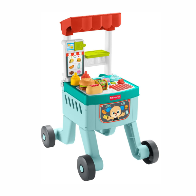 Andador e Carro de Snacks 4 em 1